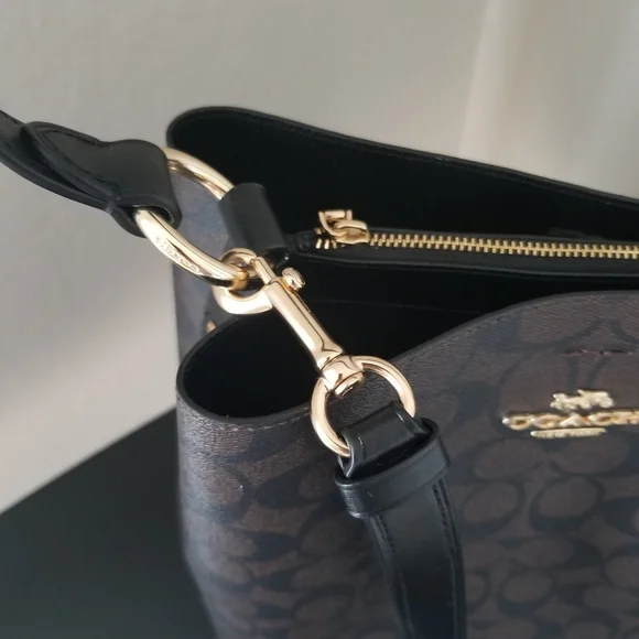 Coach Black and Brown Satchel - Picture 12 of 14